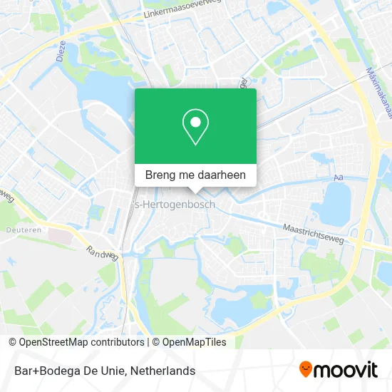 Bar+Bodega De Unie kaart