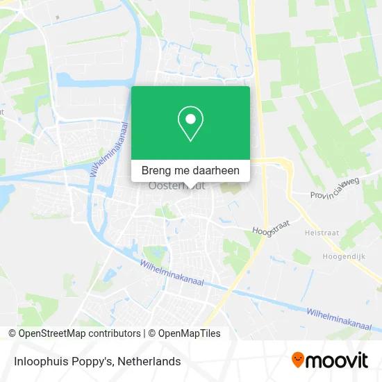Inloophuis Poppy's kaart