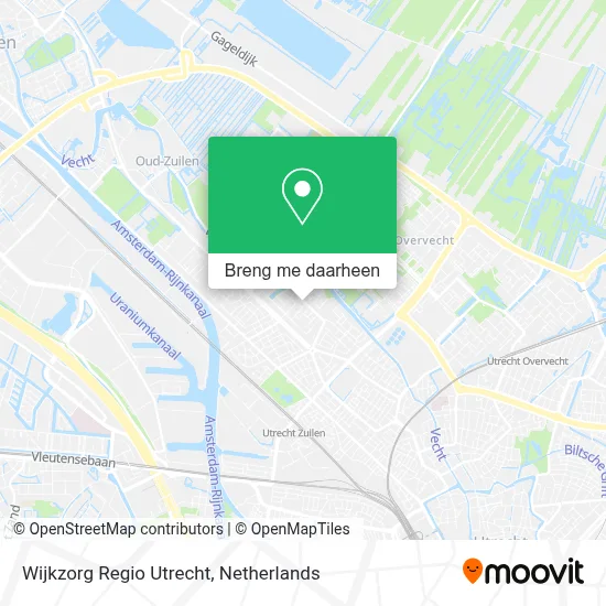 Wijkzorg Regio Utrecht kaart