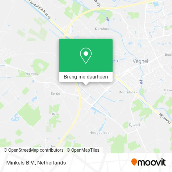 Minkels B.V. kaart