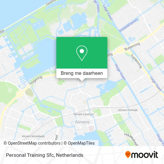 Personal Training Sfc kaart