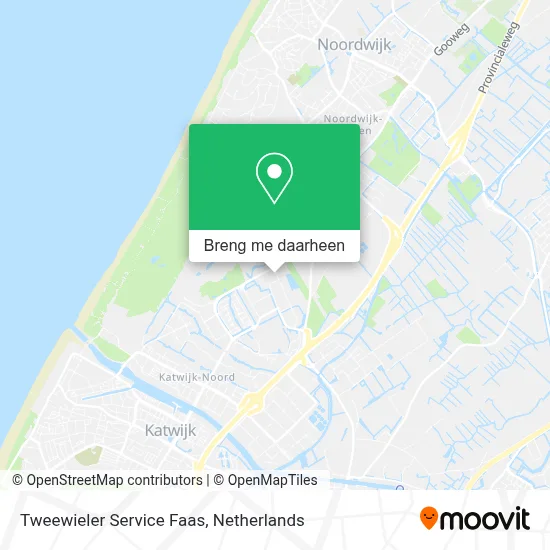 Tweewieler Service Faas kaart