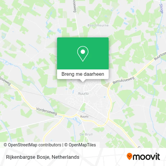 Rijkenbargse Bosje kaart
