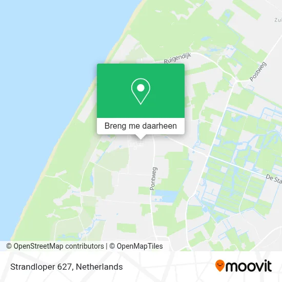 Strandloper 627 kaart
