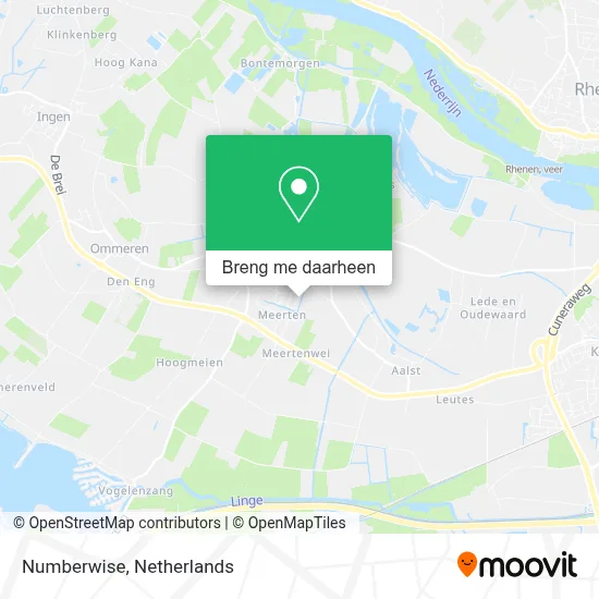 Numberwise kaart