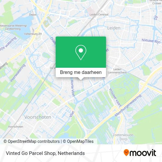 Vinted Go Parcel Shop kaart