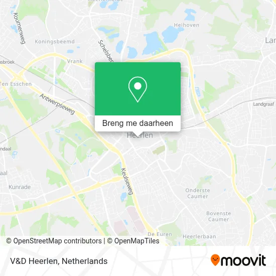 V&D Heerlen kaart