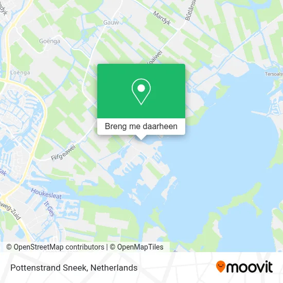 Pottenstrand Sneek kaart