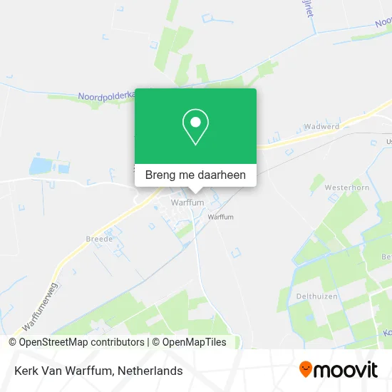 Kerk Van Warffum kaart