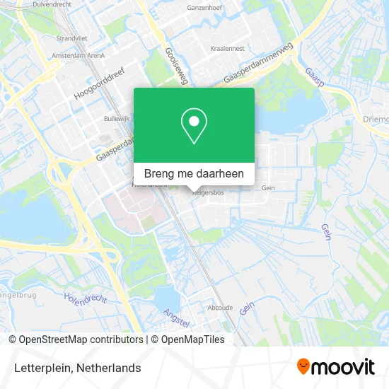 Letterplein kaart