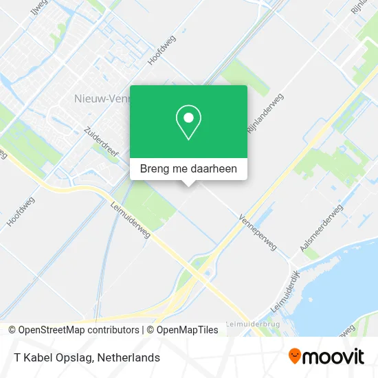 T Kabel Opslag kaart