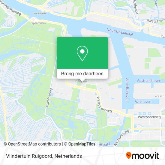 Vlindertuin Ruigoord kaart