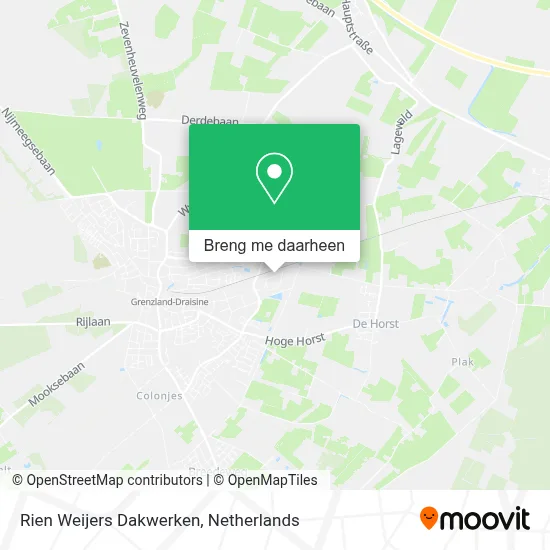 Rien Weijers Dakwerken kaart