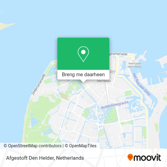 Afgestoft Den Helder kaart