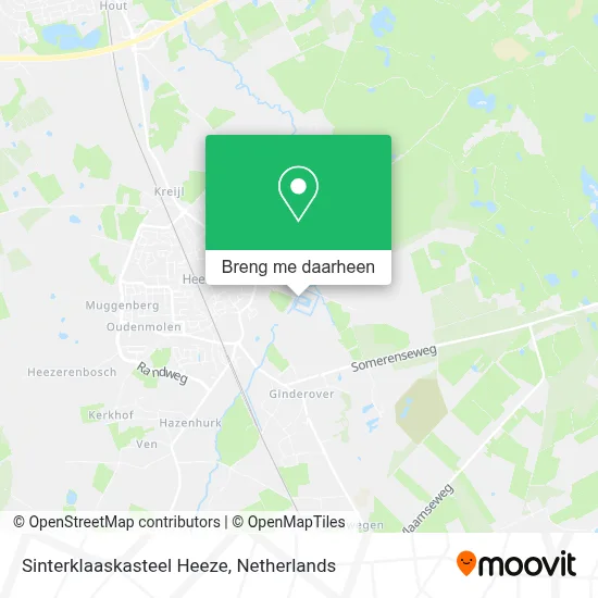 Sinterklaaskasteel Heeze kaart