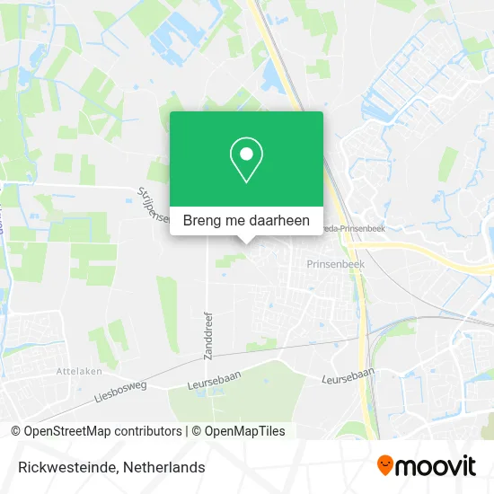 Rickwesteinde kaart