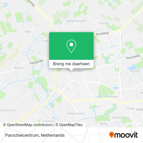 Parochiecentrum kaart