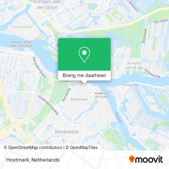 Hostmark kaart