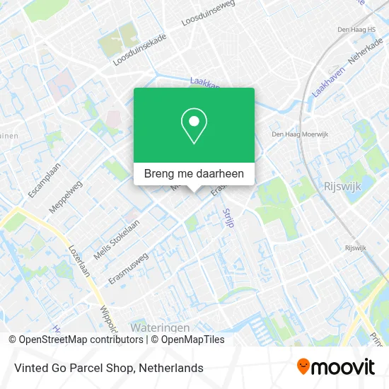 Vinted Go Parcel Shop kaart