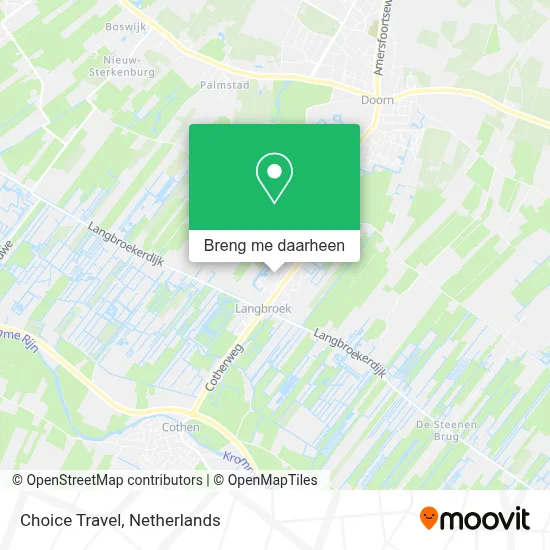 Choice Travel kaart