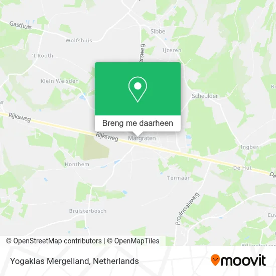 Yogaklas Mergelland kaart