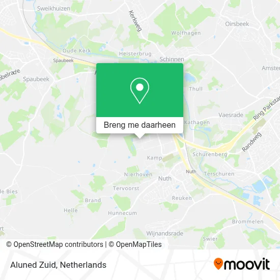Aluned Zuid kaart