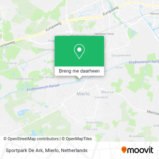 Sportpark De Ark, Mierlo kaart