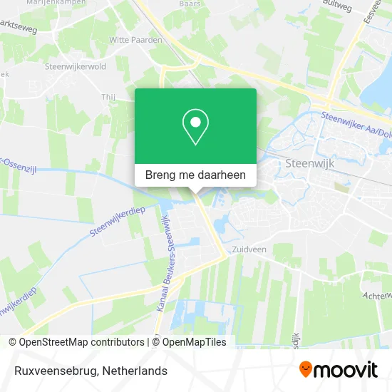 Ruxveensebrug kaart