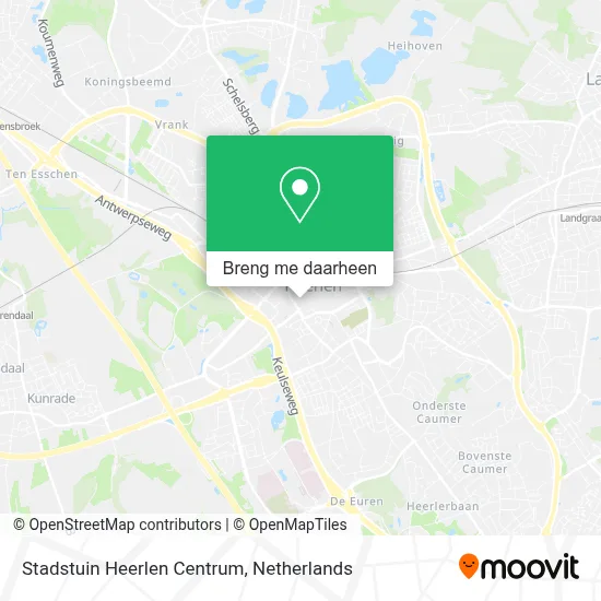 Stadstuin Heerlen Centrum kaart