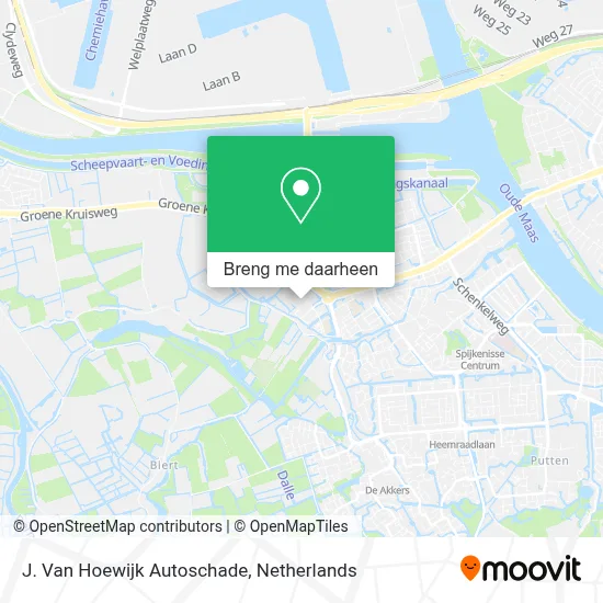 J. Van Hoewijk Autoschade kaart