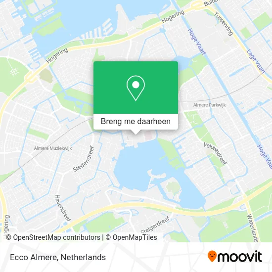 Ecco Almere kaart