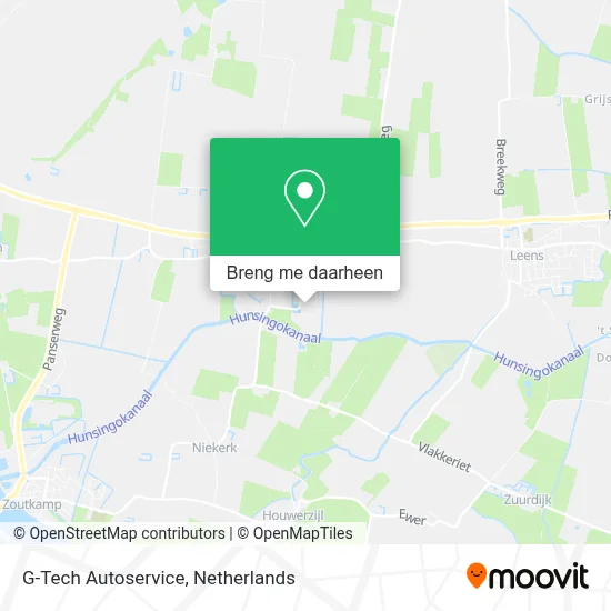 G-Tech Autoservice kaart
