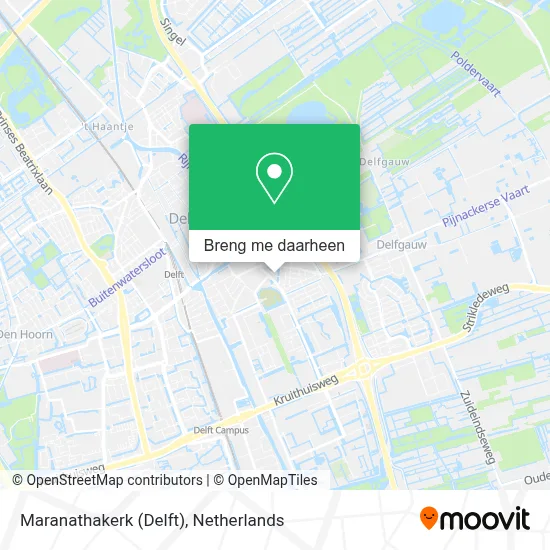 Maranathakerk (Delft) kaart