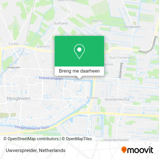 Uwverspreider kaart