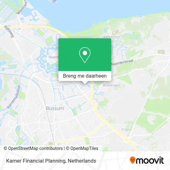 Kamer Financial Planning kaart