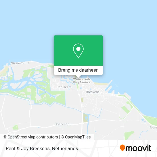 Rent & Joy Breskens kaart