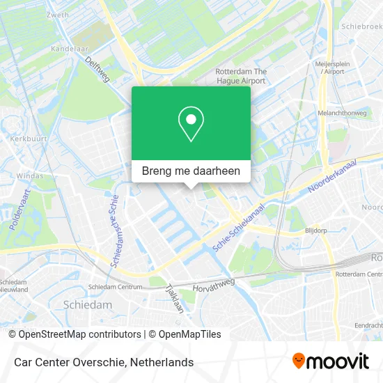 Car Center Overschie kaart