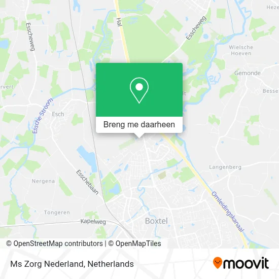 Ms Zorg Nederland kaart
