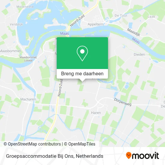 Groepsaccommodatie Bij Ons kaart