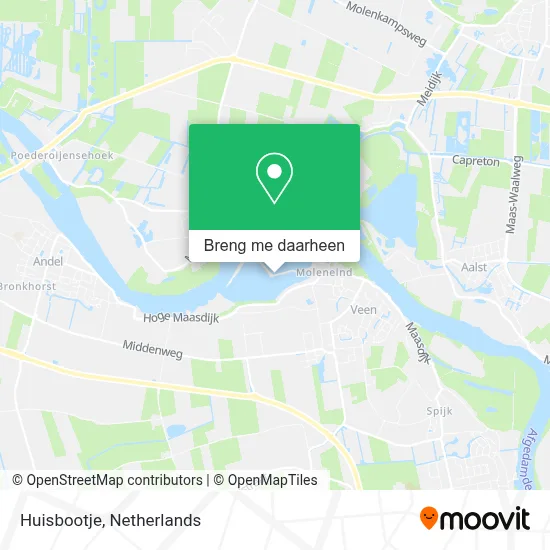 Huisbootje kaart