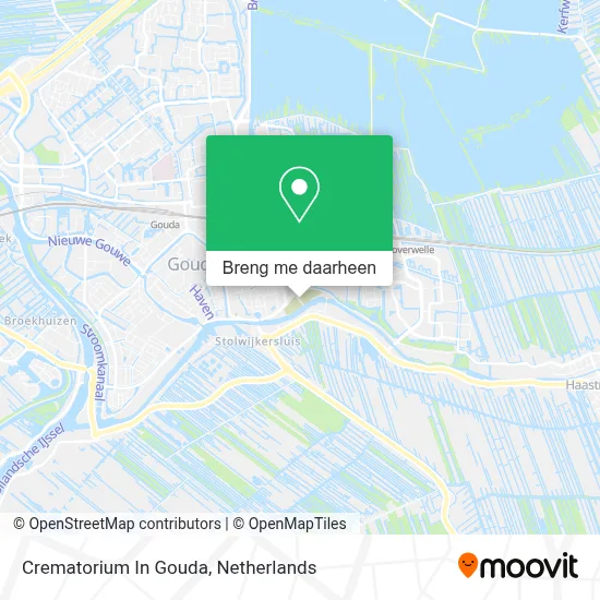 Crematorium In Gouda kaart