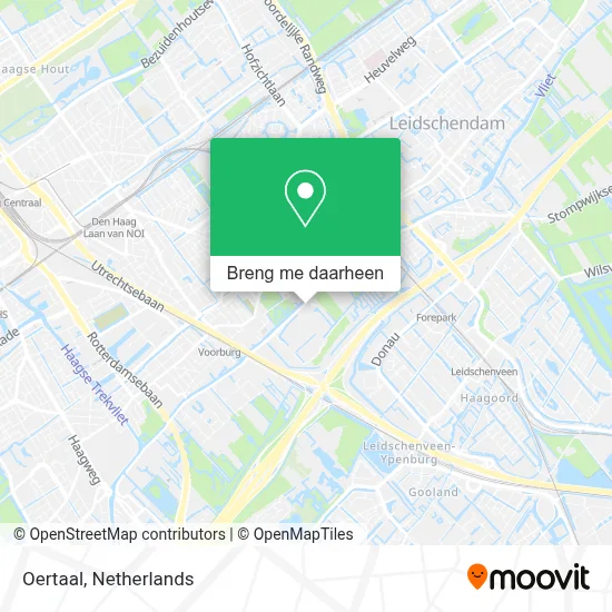 Oertaal kaart