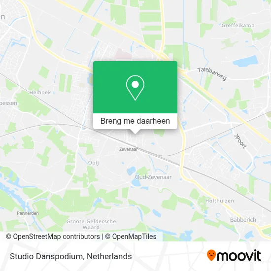 Studio Danspodium kaart