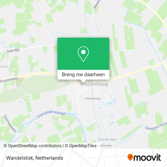 Wandelstok kaart