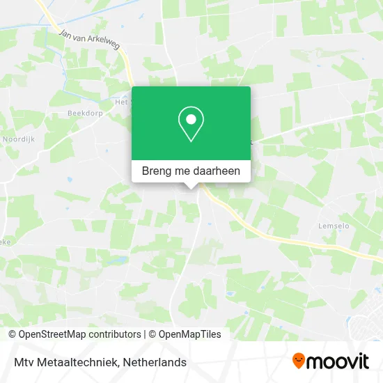 Mtv Metaaltechniek kaart