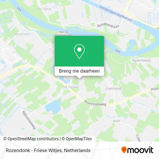 Rozendonk - Friese Witjes kaart