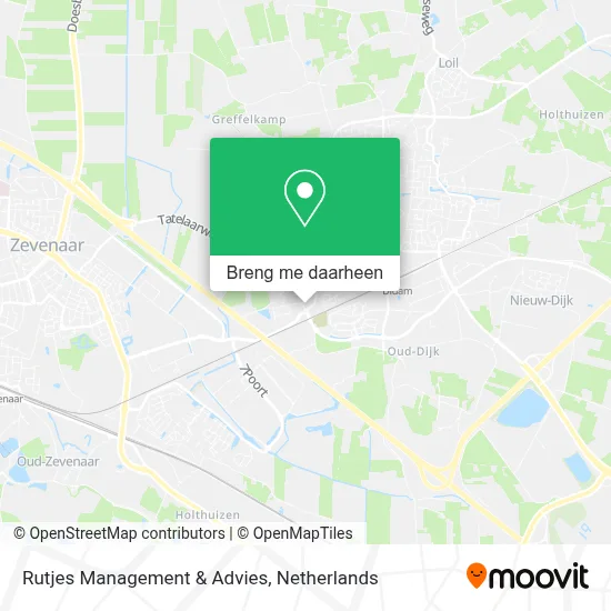 Rutjes Management & Advies kaart