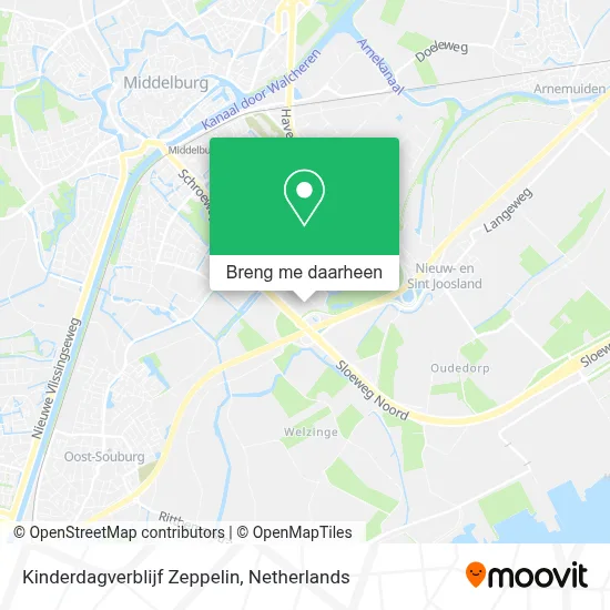 Kinderdagverblijf Zeppelin kaart
