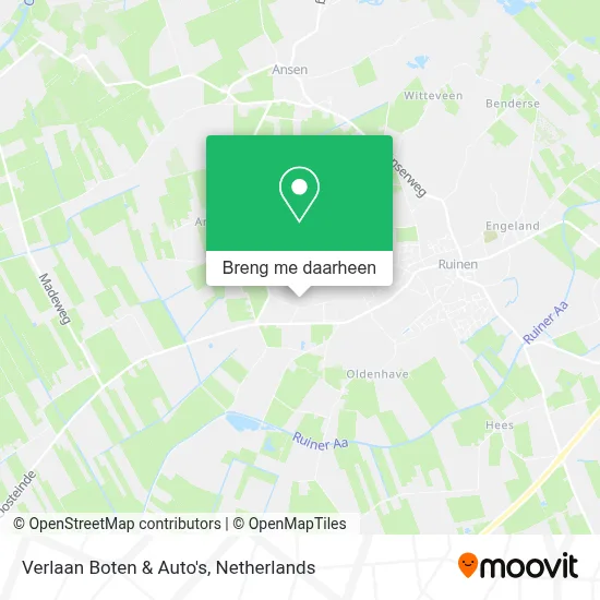 Verlaan Boten & Auto's kaart