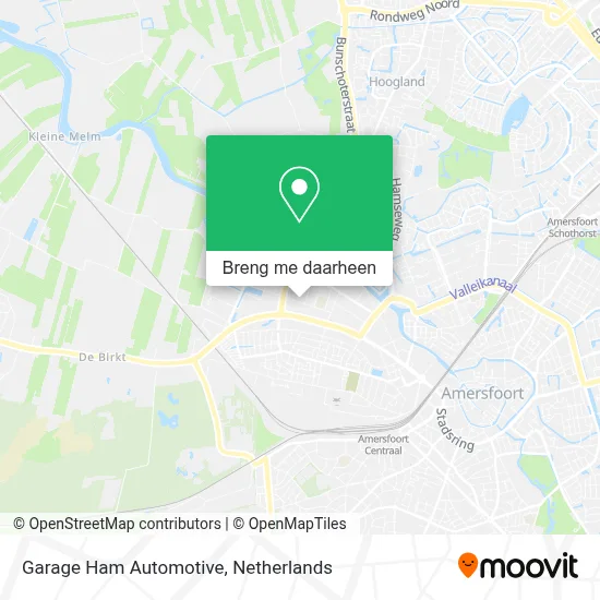 Garage Ham Automotive kaart